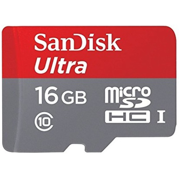 Карта пам'яті SanDisk 16 ГБ microSDHC C10 UHS-I R80 МБ/с Ultra